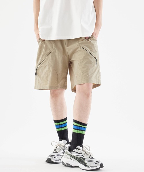 Theater code パンツ Zip pocket half pants/ジップポケットハーフ