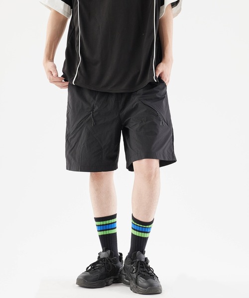 Theater code パンツ Zip pocket half pants/ジップポケットハーフ
