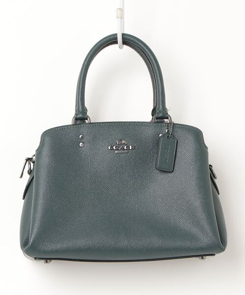 COACH ハンドバッグ カーキ/グリーン COACH 「COACH」 ワンポイントハンドバッグ - グリーン