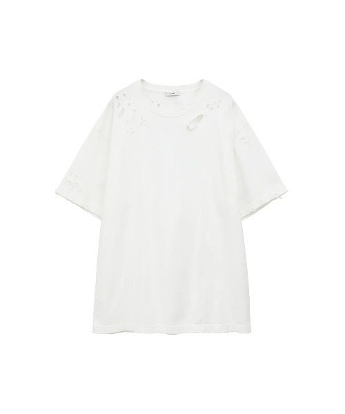tシャツ CLANE/クラネ/CRUSH DESIGN OVER TEE レディース メンズ