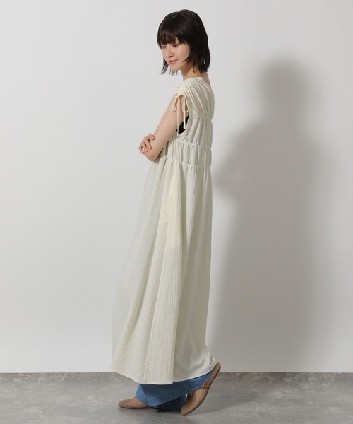 LAKOLE（ラコレ） ワンピース 「前後2WAY」肩ドロストワンピース
