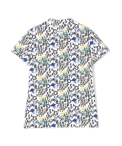 PEARLY GATES tシャツ 「PEARLY GATES」BALLくんロゴ総柄