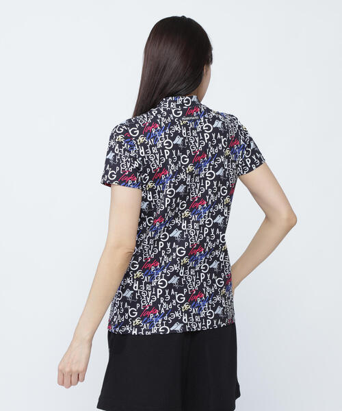 PEARLY GATES tシャツ 「PEARLY GATES」BALLくんロゴ総柄