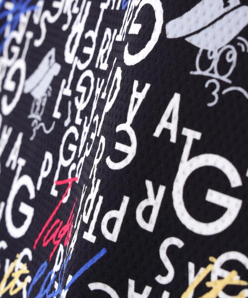 PEARLY GATES tシャツ 「PEARLY GATES」BALLくんロゴ総柄