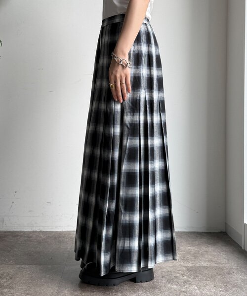 DouDou（ドゥドゥ） スカート チェックプリーツスカート : ZOZOTOWN