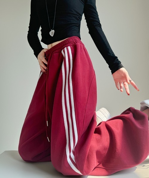 mushwear スウェットパンツ ジャージ フレアトラックスウェット