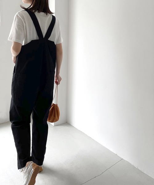 CANAL JEAN」 「red chop works」オーバーオール 38 ベージュ CANAL JEAN」 「red chop works」オーバーオール 38 ベージュ