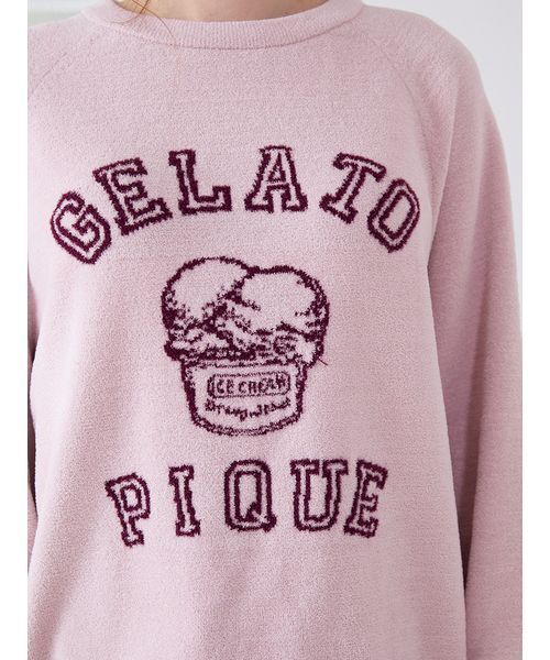 gelato pique アイスクリーム アイスジャガードプルオーバー セット gelato pique パジャマ ルームウェア トラッドアイスクリーム