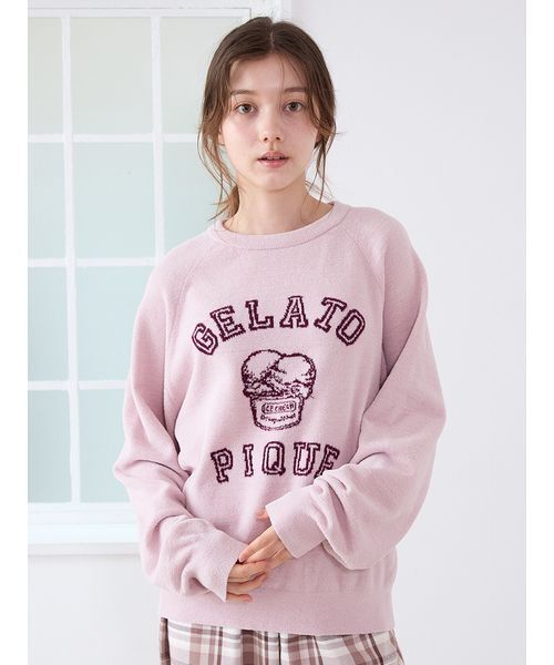 gelato pique新品未使用タグ付き つぶまめジャガードルームウェアセット gelato pique ジェラートピケ あざらしジャガードプルオーバー