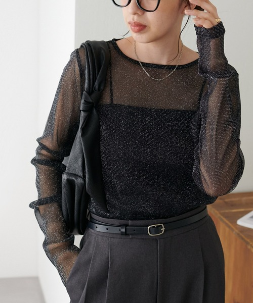 「DISCOAT」 長袖カットソー MEDIUM グレー レディース