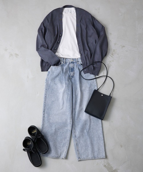 「MONO-MART」 加工デニムパンツ L サックスブルー メンズ