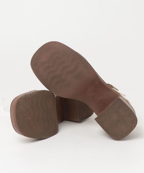 「IRADOWL」 ヒールサンダル 37 ホワイト レディース_画像3