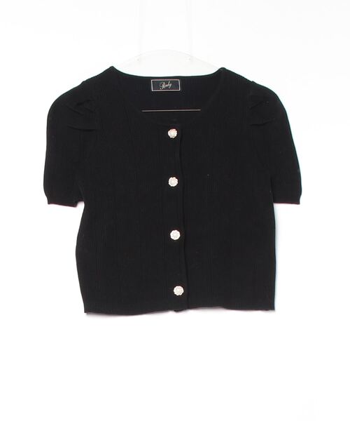 Rady 「Rady」 ストライプ柄ニットカーディガン M ブラック Rady 「Rady」 ストライプ柄ニットカーディガン M ブラック