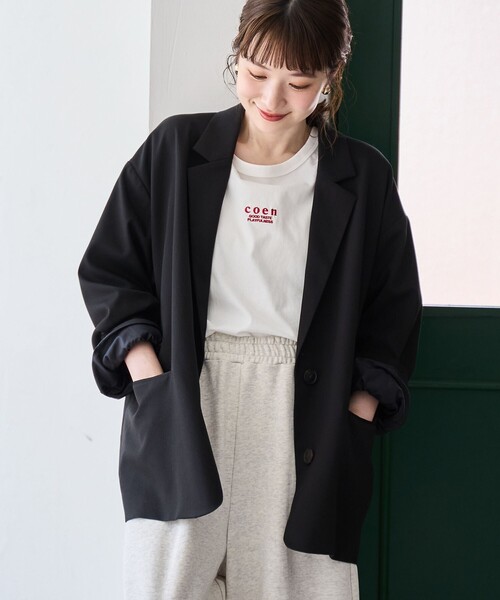 coen（コーエン） ジャケット テーラードジャケット TRオーバーサイズ