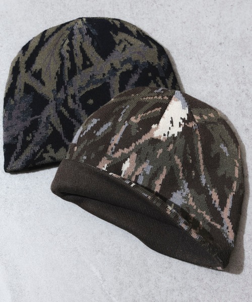 BEAMS HEART（ビームス ハート） ニット帽 ニットキャップ カモ柄