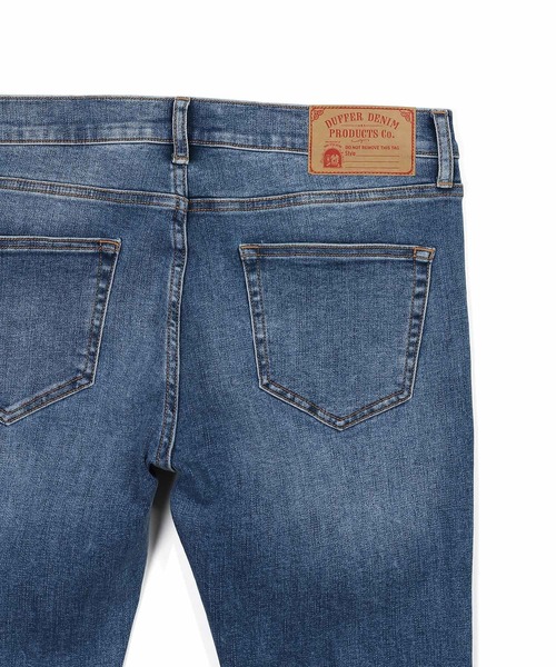 ジーンズ STANDARD SLIM JEANS ”UW”：DUFFER定番 ユーズドウォッシ スキニーデニム スリムジーンズ メンズ