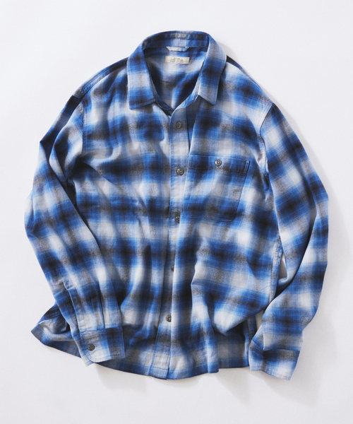 JOURNAL STANDARD relume シャツ カラー オンブレ チェック