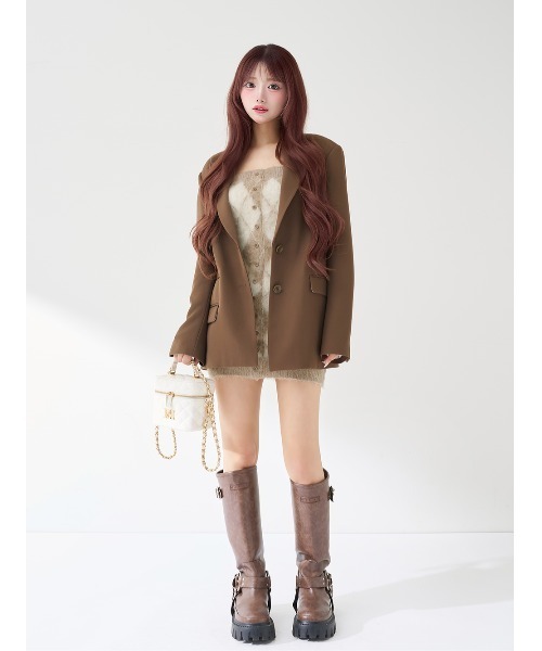 Darich（ダーリッチ） ワンピース アーガイルニットアンサンブル