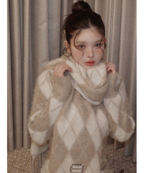 Darich（ダーリッチ） ワンピース アーガイルニットアンサンブル