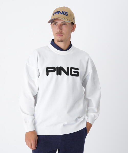PING セーター ニット 「PING APPAREL」10カラークルーネックニット