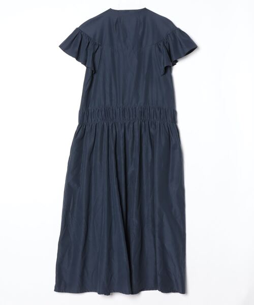 「AVIE」 ノースリーブワンピース 38 ネイビー レディース_画像2