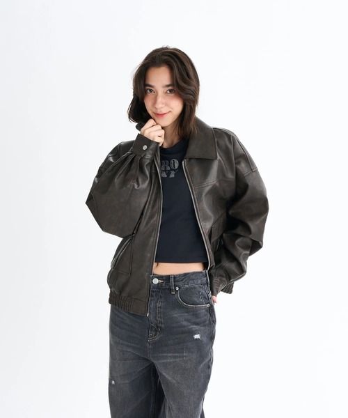 ROXY（ロキシー） ブルゾン アウター MY BEST/ロキシーエコレザー