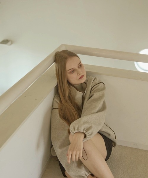 Alumu. ブルゾン アウター AM571001パイピングフルジップブルゾン