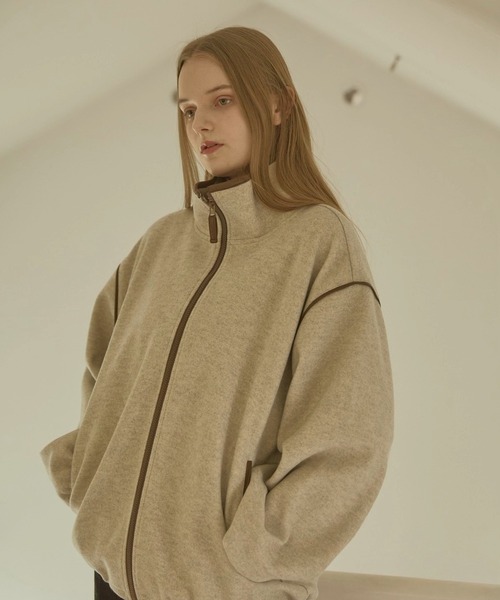 ブルゾンyumimumin様 Alumu. ブルゾン アウター AM571001パイピングフルジップブルゾン