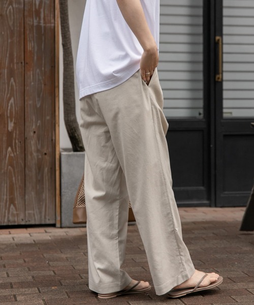 「FORK&SPOON」 イージーパンツ 1 ブラック レディース_画像5