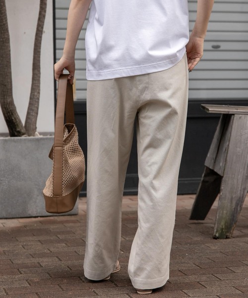 「FORK&SPOON」 イージーパンツ 1 ブラック レディース_画像6