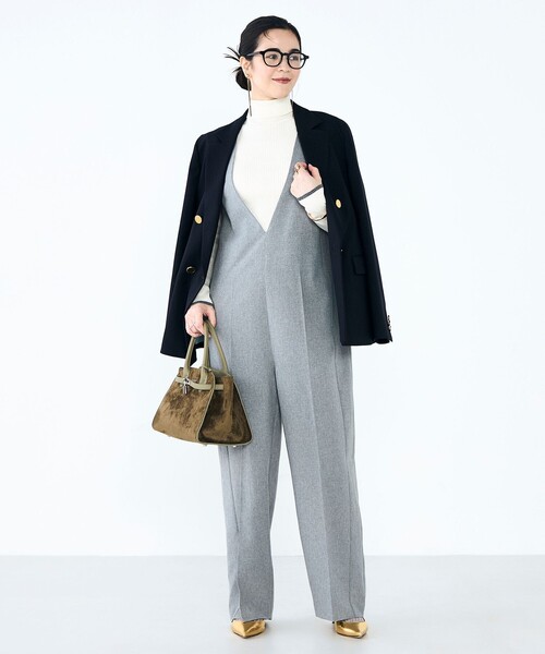 NOLLEY'S（ノーリーズ） オールインワン ウォッシャブルVネック