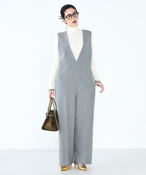 NOLLEY'S（ノーリーズ） オールインワン ウォッシャブルVネック