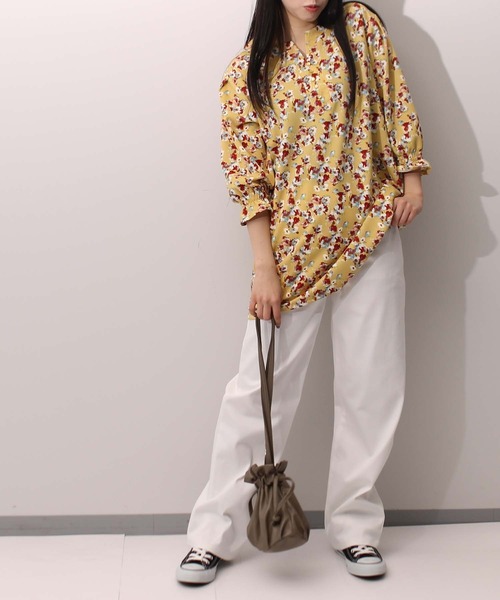 「MB mint breeze」 デニムパンツ 3L オフホワイト レディース_画像4