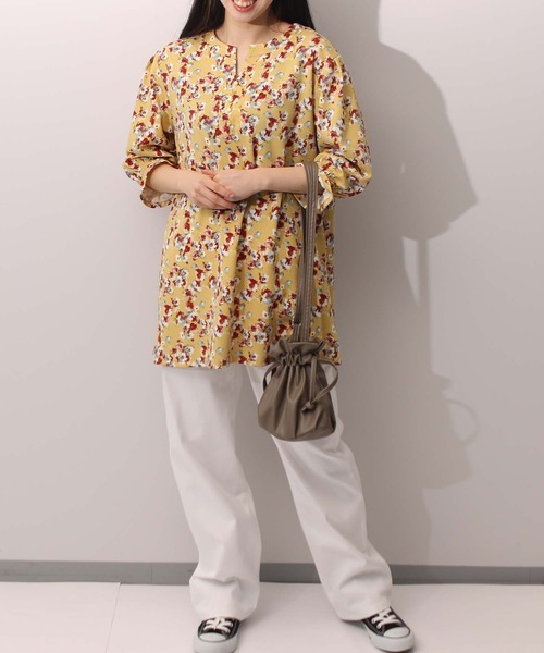 「MB mint breeze」 デニムパンツ 3L オフホワイト レディース_画像5