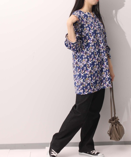 「MB mint breeze」 デニムパンツ 3L オフホワイト レディース_画像9