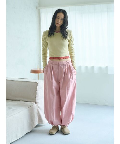 Ungrid（アングリッド） ワイドパンツ パンツ バレルレッグタック