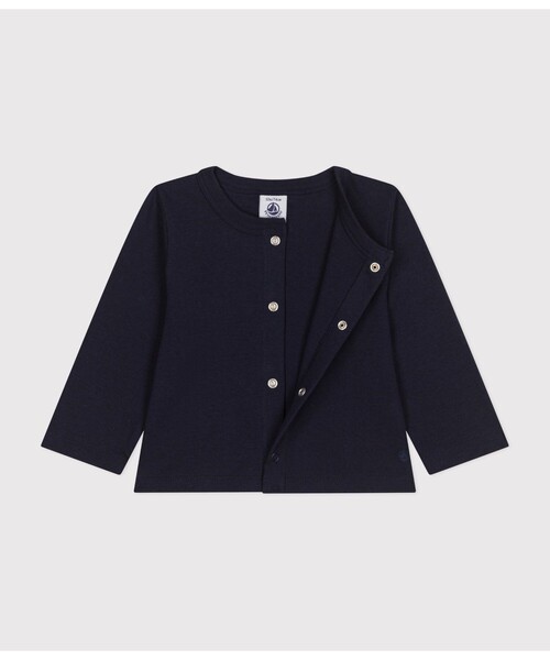 「PETIT BATEAU」 「KIDS」カーディガン 12MONTH ネイビー キッズ_画像2