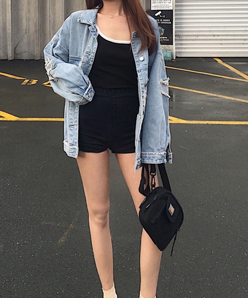 「meJane」 デニムジャケット FREE ブルー レディース_画像5