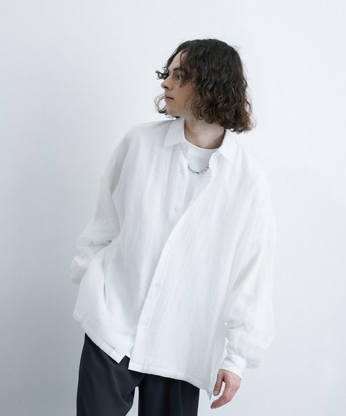 「JUNRED」 長袖シャツ M ブラック メンズ_画像4