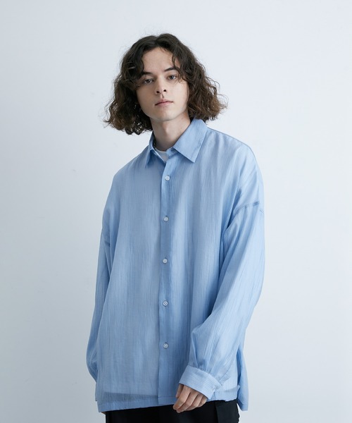 「JUNRED」 長袖シャツ M ブラック メンズ_画像6