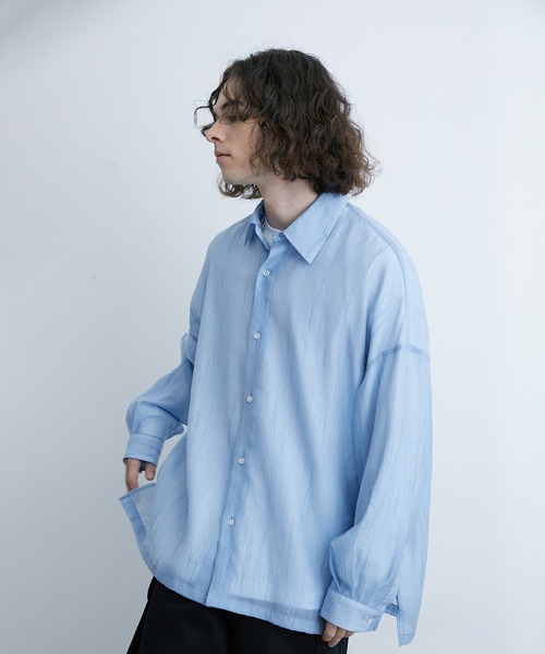 「JUNRED」 長袖シャツ M ブラック メンズ_画像7