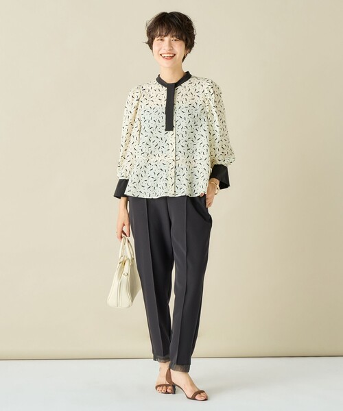 「NOLLEY'S」 長袖ブラウス 38 ブルー系その他6 レディース_画像4