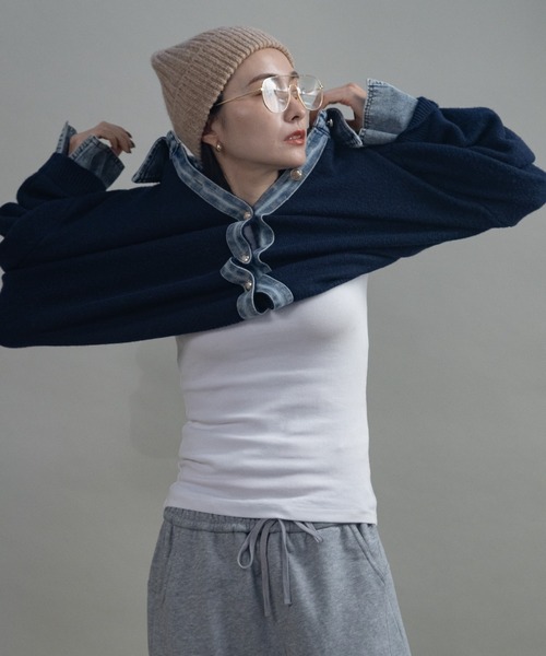 デニムドッキングニット レディース : ZOZOTOWN Yahoo!店 - 通販