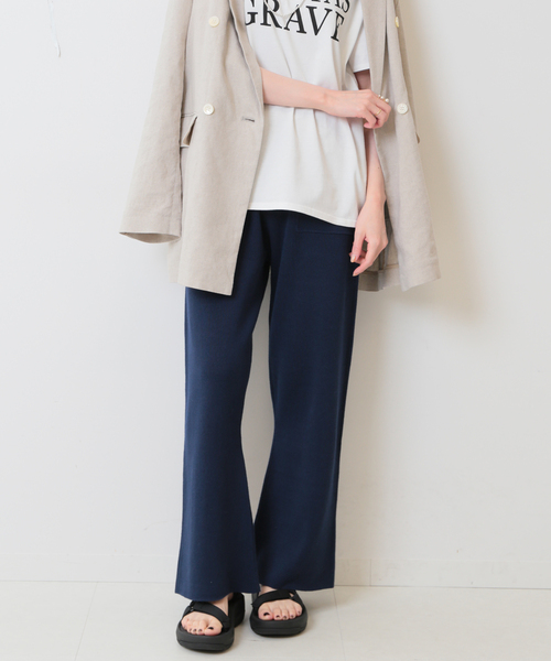 「SLOBE IENA」 イージーパンツ FREE ブラック レディース_画像2