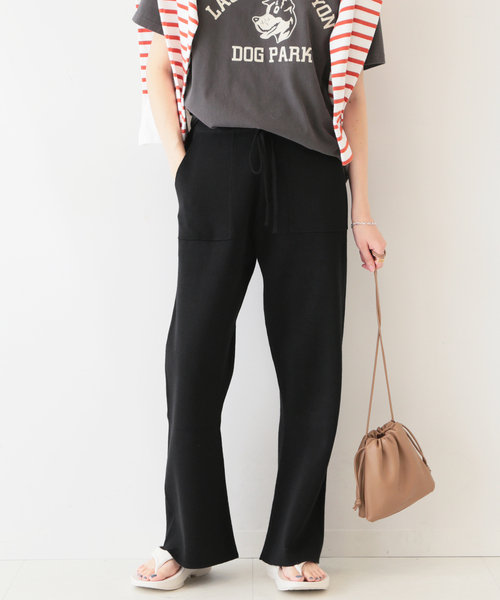 「SLOBE IENA」 イージーパンツ FREE ブラック レディース_画像9