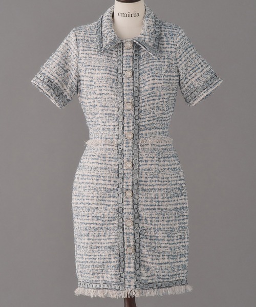 「emiriawiz」 半袖ワンピース SMALL ブルー レディース_画像7