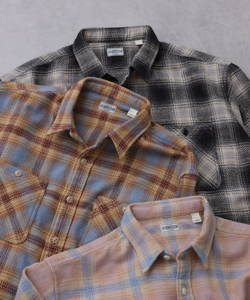 【NEW】J．S．ホームステッド（J．S．stead）/J．S．stead / シュレッド ワーク チェック シャツ JOURNAL STANDARD J.S HOMESTEAD シャツ J.S.Homestead / シュレッド
