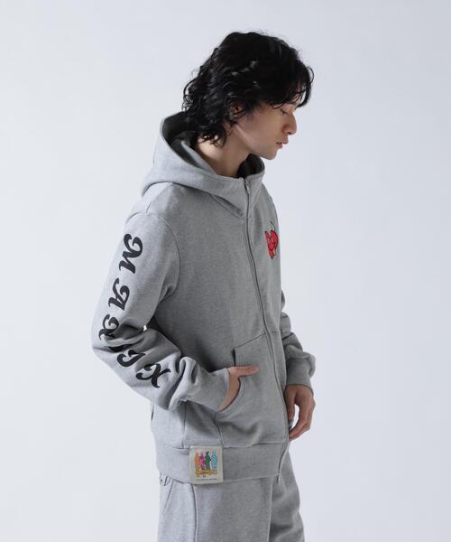 パーカー maxsix(マックスシックス）ONI HEART ZIP PARKA メンズ
