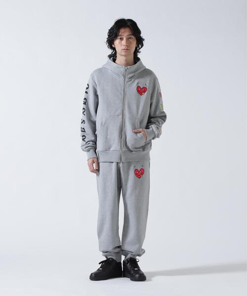 パーカー maxsix(マックスシックス）ONI HEART ZIP PARKA メンズ