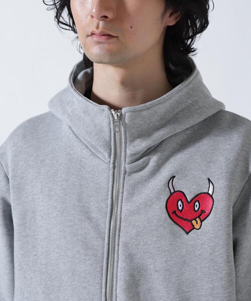 パーカー maxsix(マックスシックス）ONI HEART ZIP PARKA メンズ